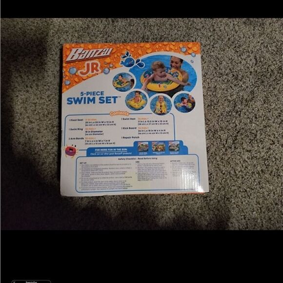 Banzai Jr 5- Piece Swim Set 9-36 months - Picture 3 of 4